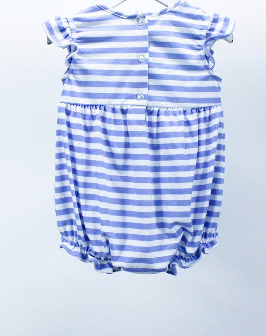 Happy Sailboat Girls Smocked Bubble