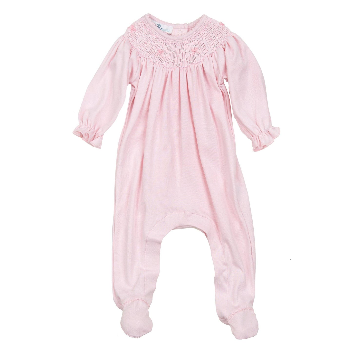 Amelia Smocked Bishop Footie