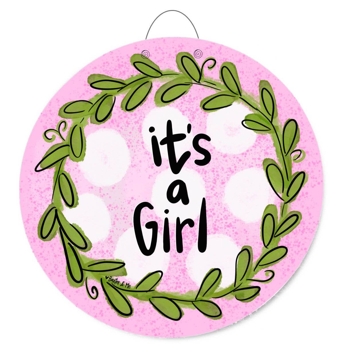 It's a Girl Door Hanger