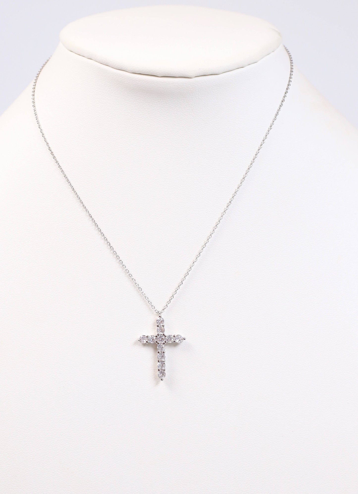 Valencourt CZ Cross Necklace