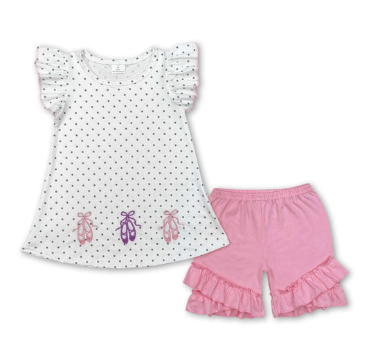 Little Ballerina Ruffle Short Set