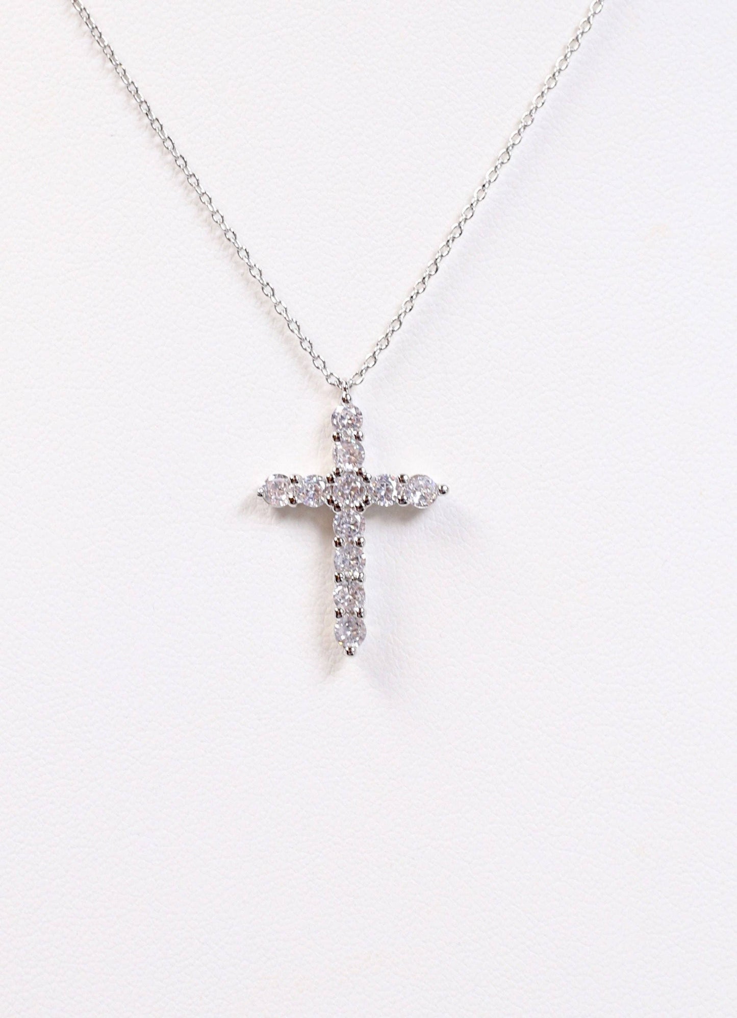 Valencourt CZ Cross Necklace