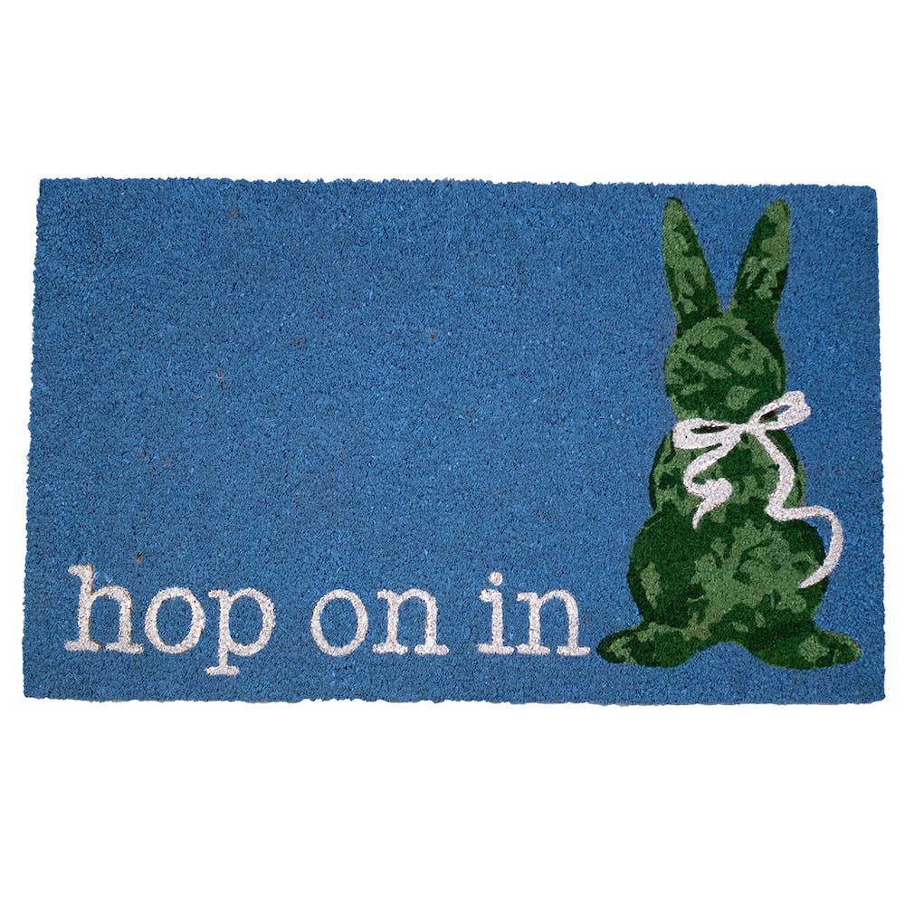 Boxwood Bunny Coir Doormat