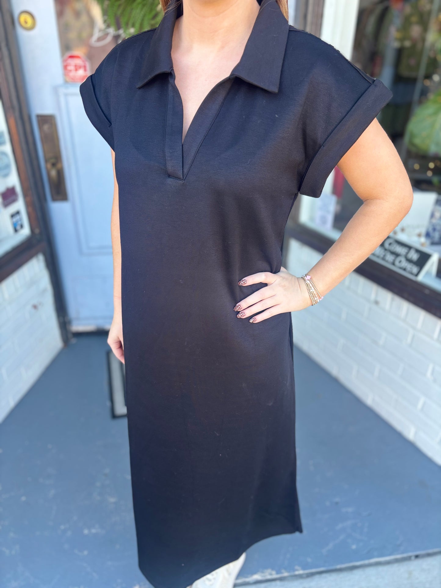 Midnight Girl Midi Dress