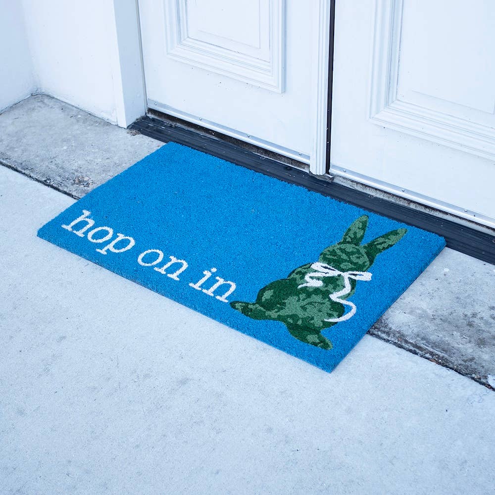 Boxwood Bunny Coir Doormat
