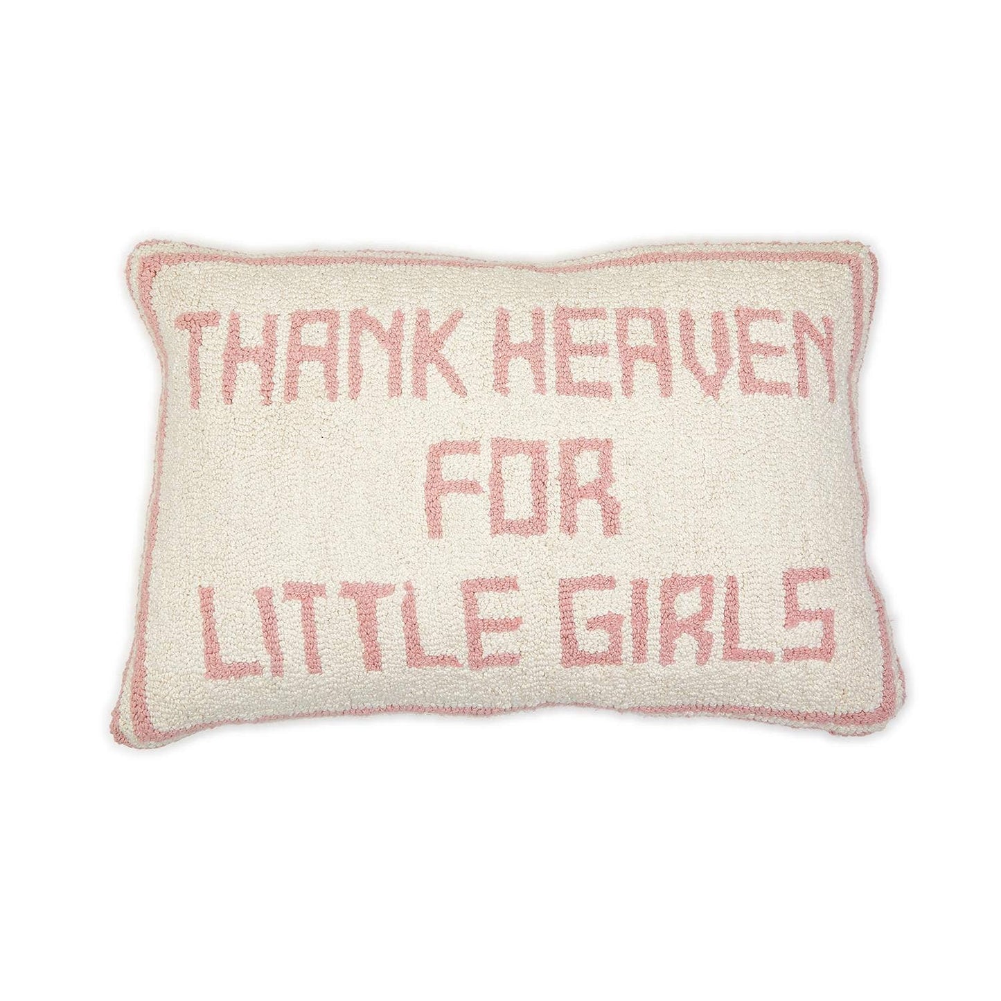 Thank Heaven- Embroidery Decorative Throw Pillow