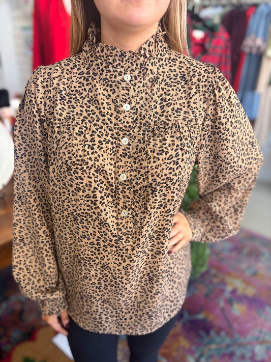 Leopard Business Blouse