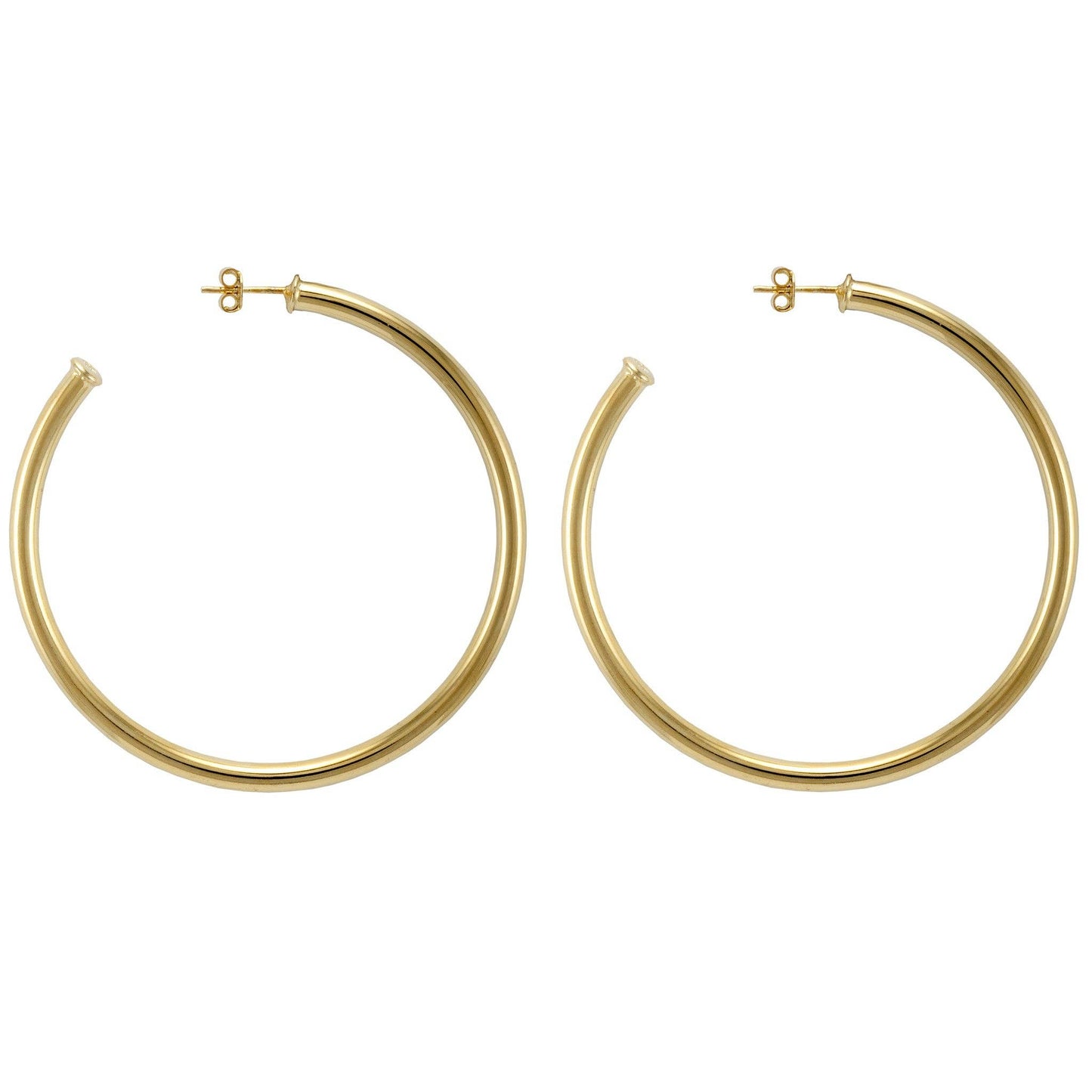 Everybody's Favorite Hoop Earrings: Shiny 18k Gold Plated