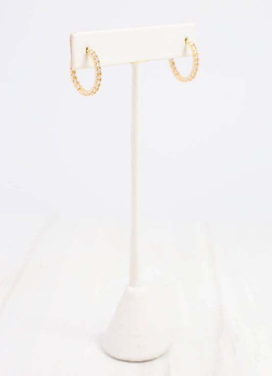 Locklear Hoop Earring, Gold