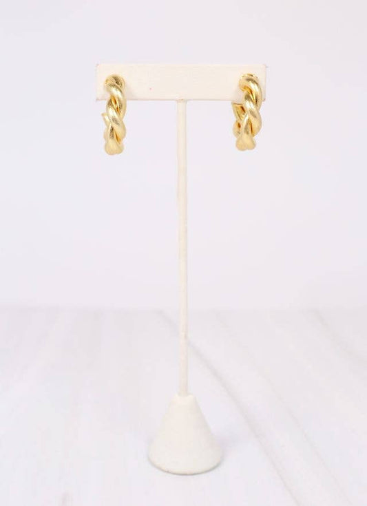 Raymonde Twisted Hoop Earring