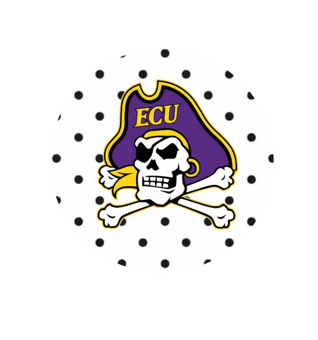 ECU Mascot Polka Dots