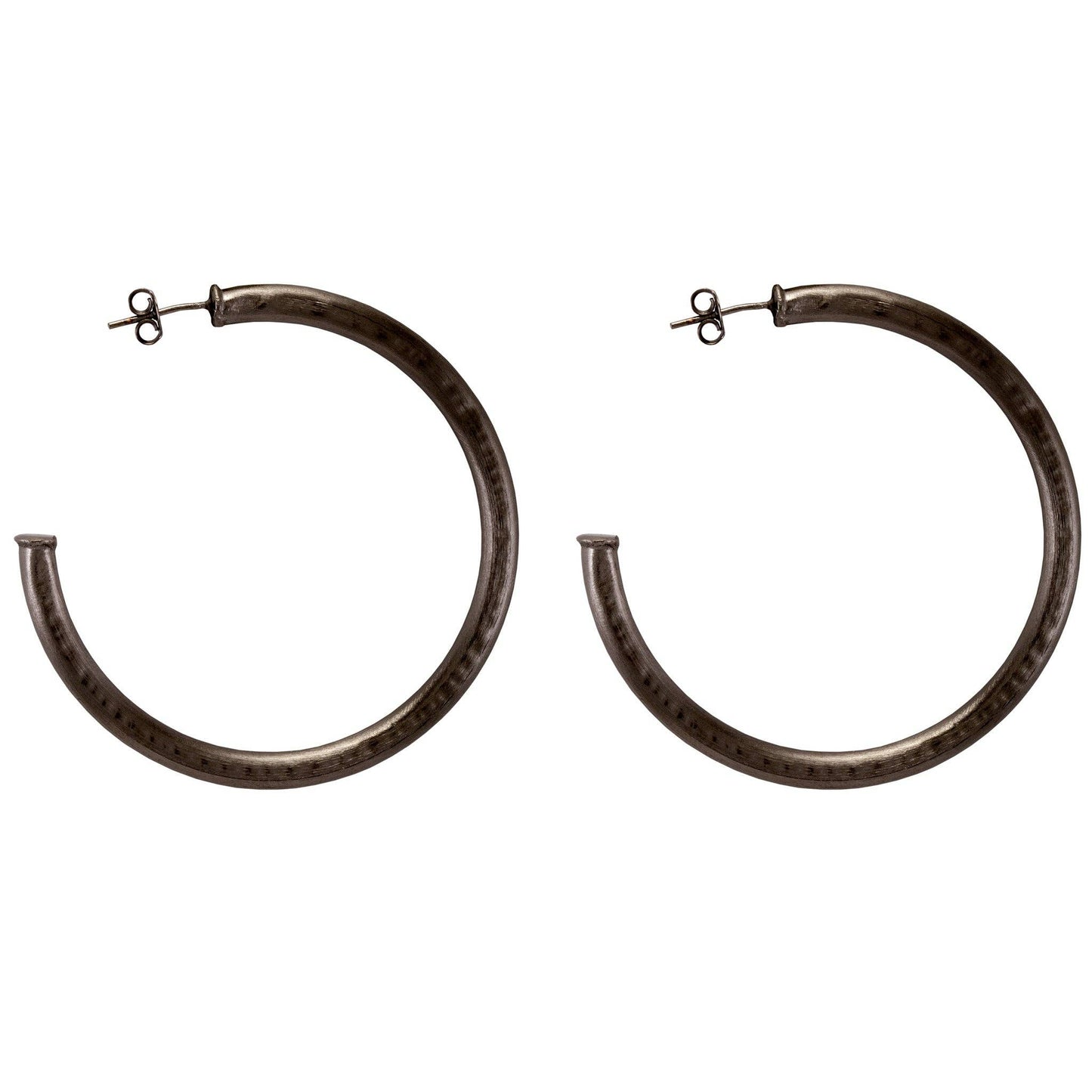 Small Everybody's Favorite Hoops: Hammered Gun Metal