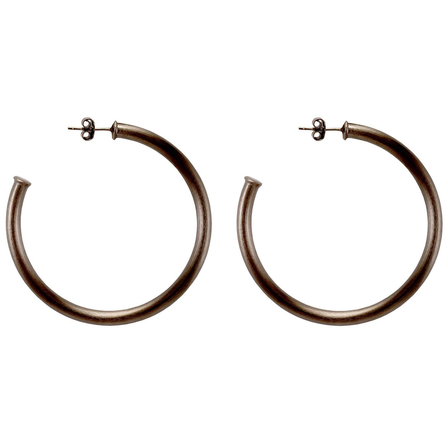 Small Everybody's Favorite Hoops: Brushed Gun Metal