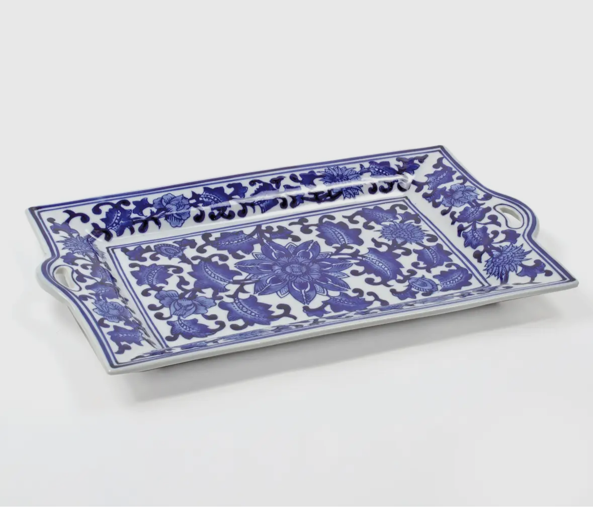 Blue Chinoserie Tray