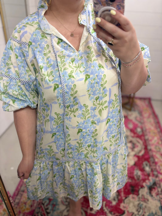 Spring Floral Dress, PLUS