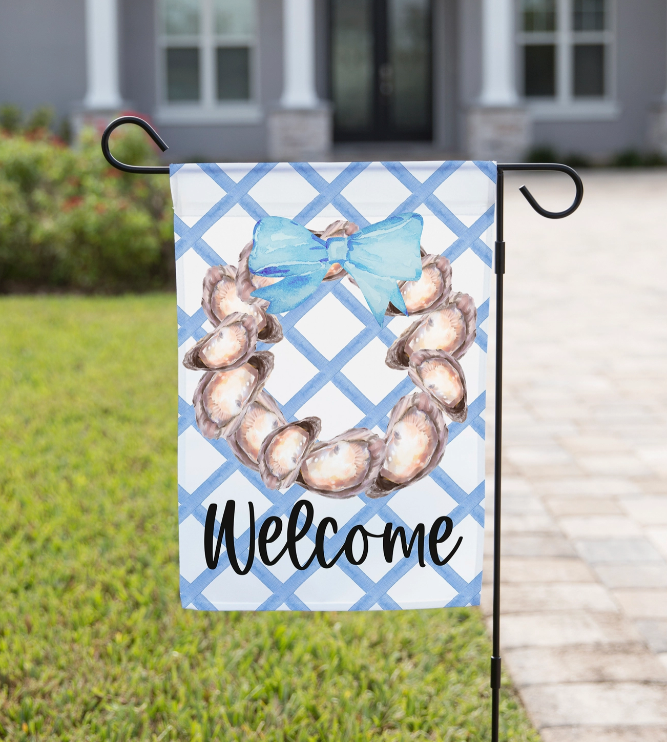 Oyster Wreath, Garden Flag