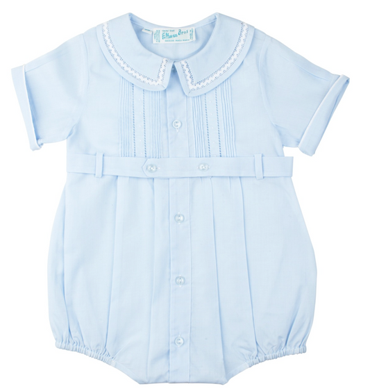 Ric-Rac Button Belt Creeper, Blue - Feltman Brothers