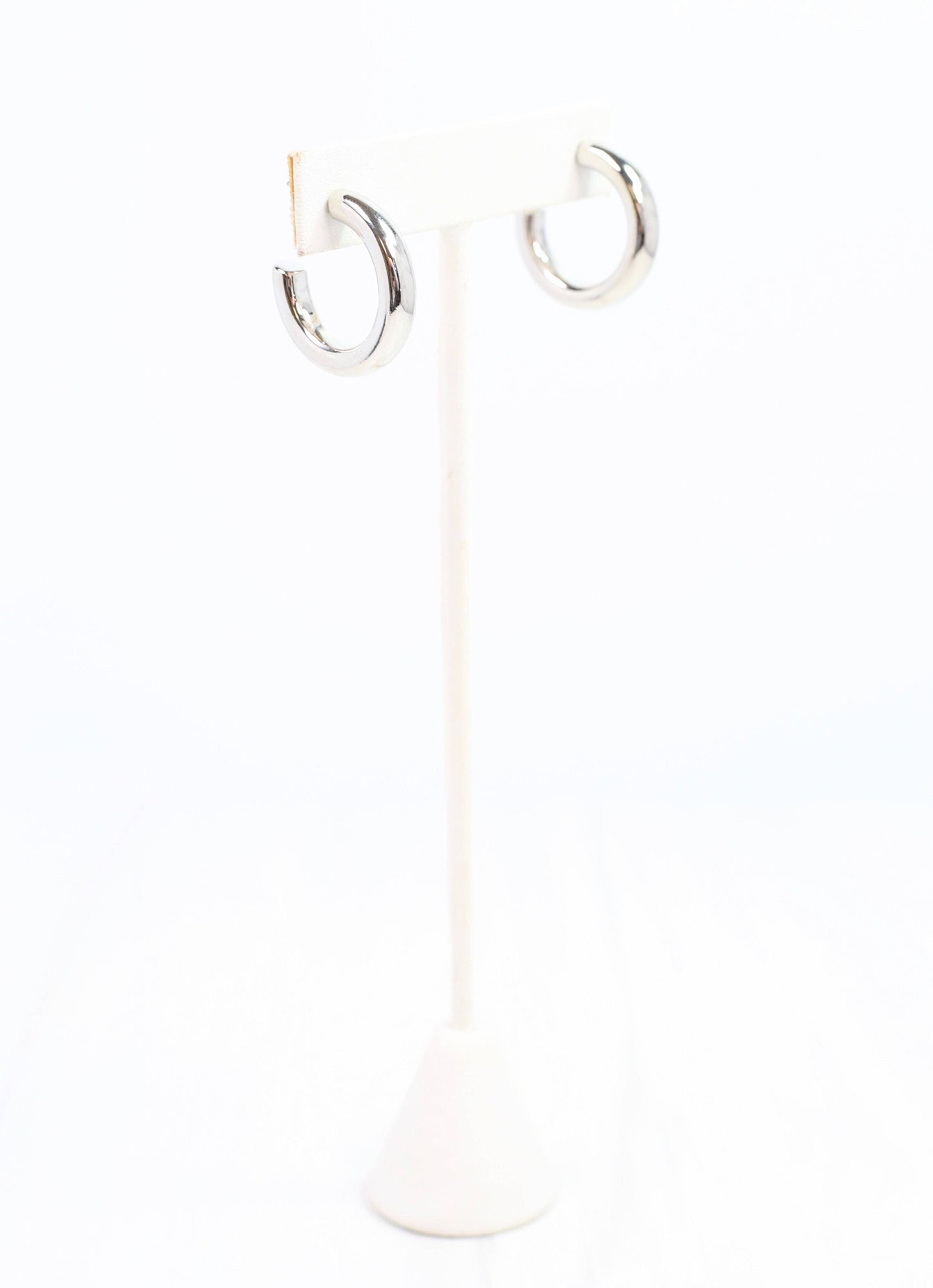 Imelda Hoop Earring, Silver