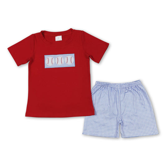 Baseball Toddler Short Set