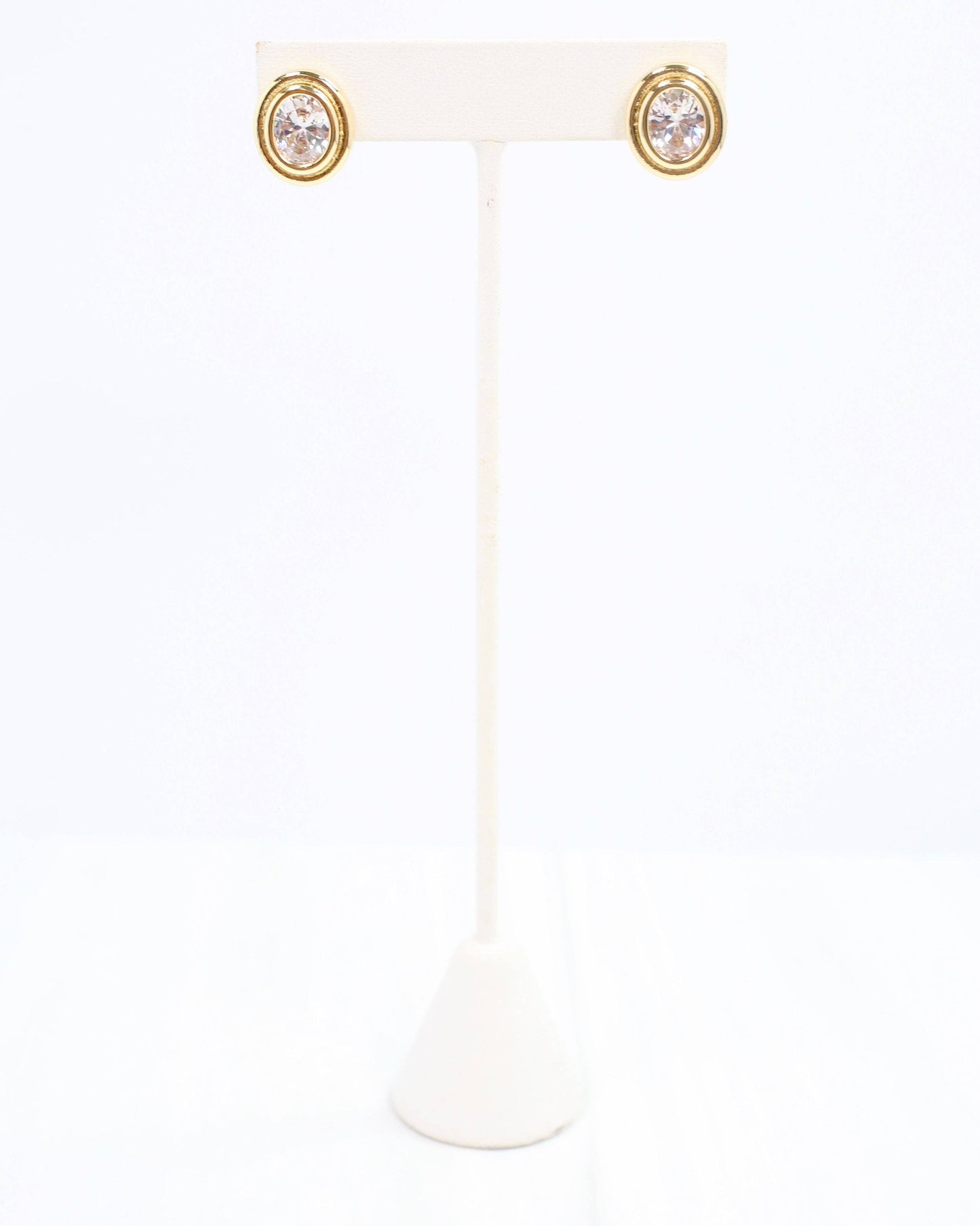 Holland Crystal Stud Gold