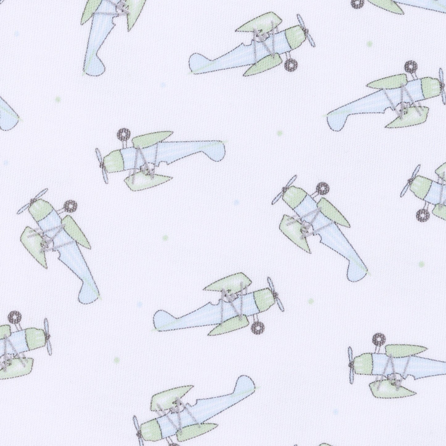 Take Flight Print Zip Footie
