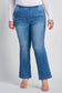 Mid-Rise, Medium Wash, Flare Jegging, PLUS