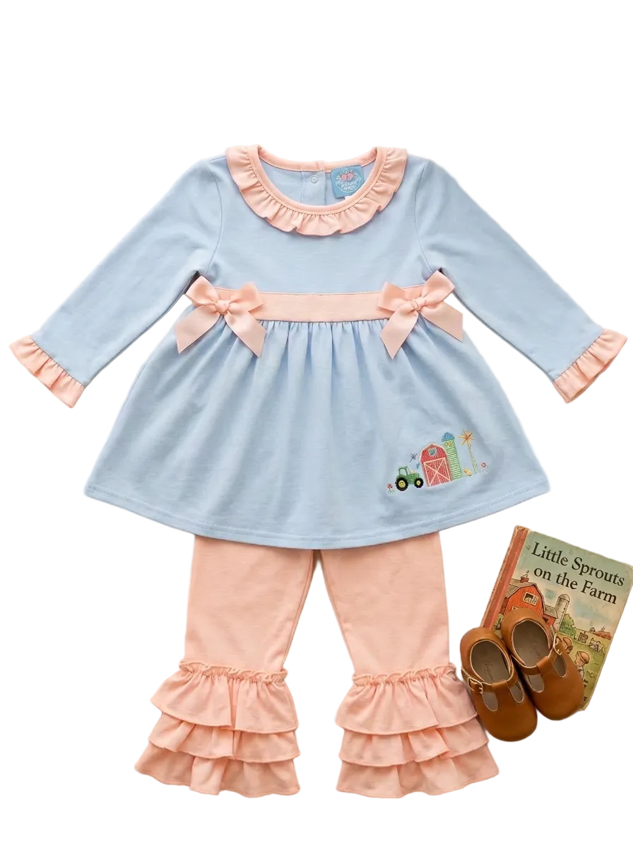 Farm Girl- Ruffle Pants Set