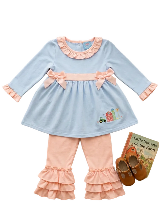 Farm Girl- Ruffle Pants Set