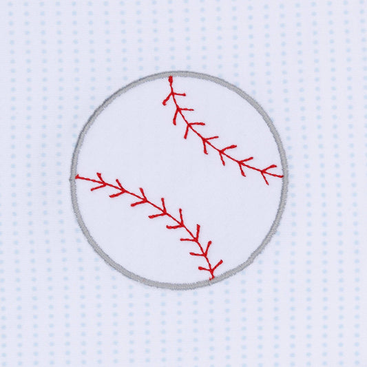 Tiny Slugger Applique Bib