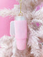 Pink Glitter Tumbler Ornament