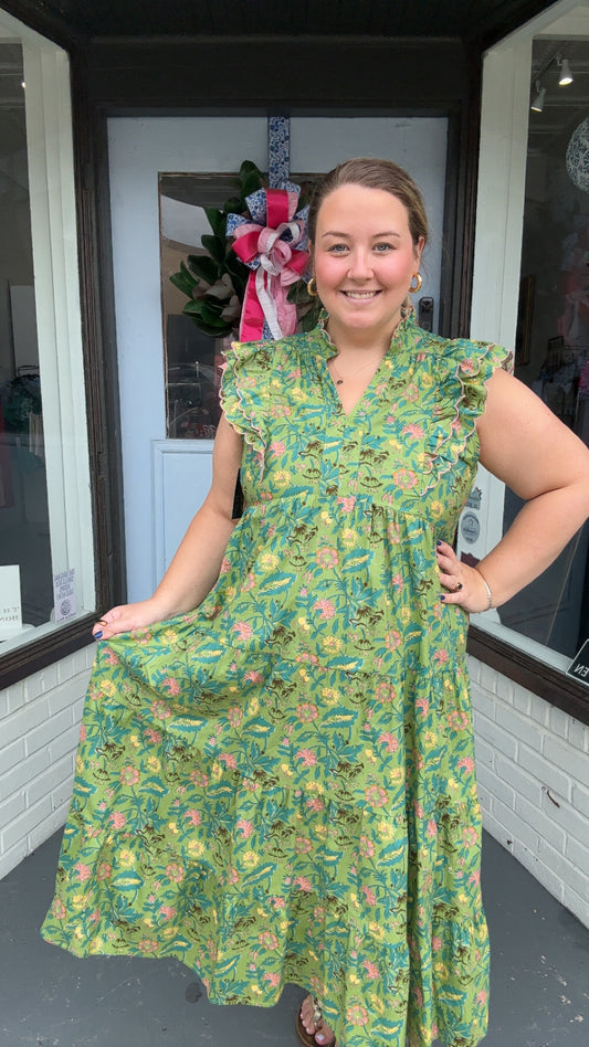 Cottage Garden Midi Dress