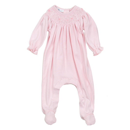 Amelia Smocked Bishop Footie