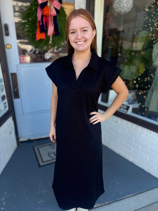 Midnight Girl Midi Dress