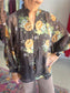 Chocolate Floral Blouse