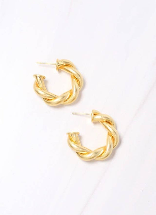Raymonde Twisted Hoop Earring