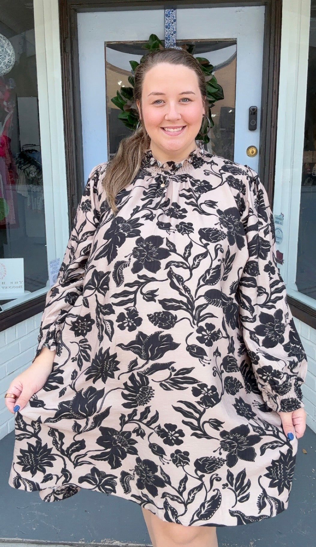 Vintage Charm Ruffle Dress