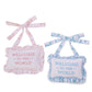 Welcome to the World Embroidered Ruffle Pillow Door Hanger