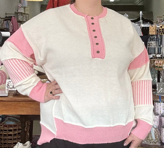 Pink Poly Sweater