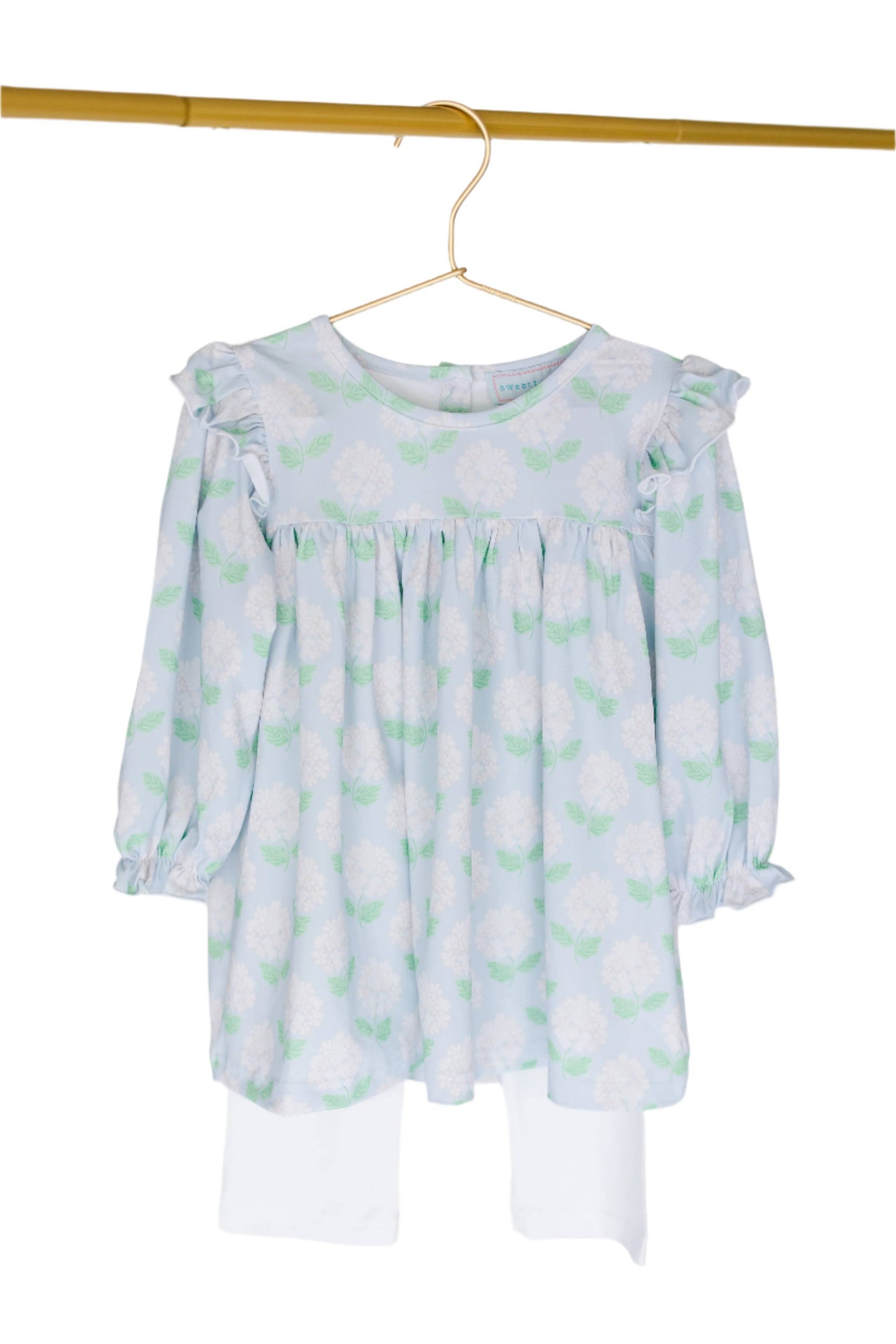 Long Sleeve Hydrangea Top and Pant Set