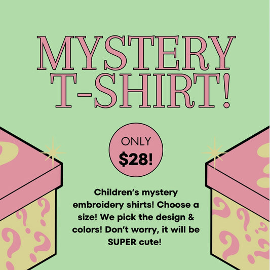 Childrens Mystery Embroidery Design T-SHIRT!