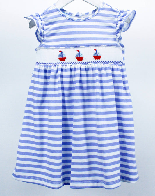 Smocked Sailboat Dress