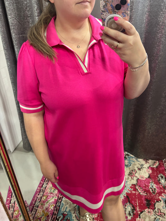 Soft Lux Dress in Pink, Plus