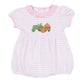 Pink Pumpkin Tractor Ruffle Bubble