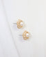 Dunkirk Embellished Pearl Stud Earring, Gold