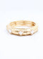 Neema Clover Stretch Bracelet, Worn Gold