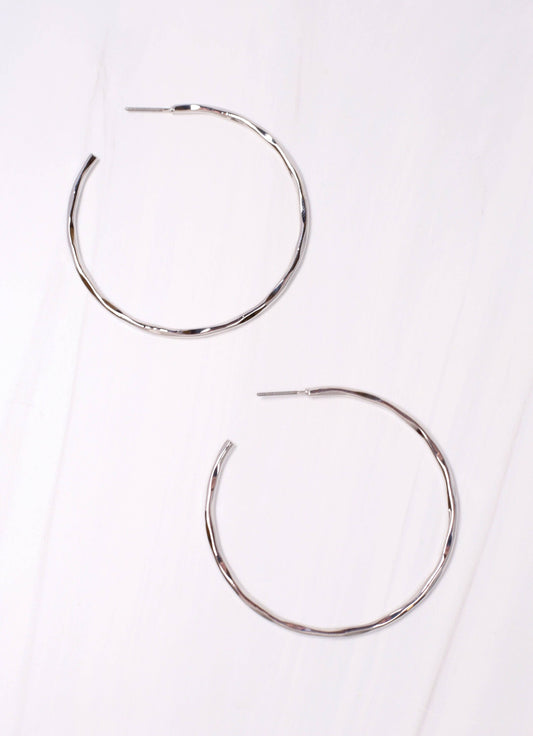 Sylvan Hammered Hoop Earring