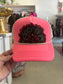 Neon Pink, Feather Trucker Hat