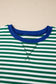 Cabana Green Striped, Plus Size Short Set