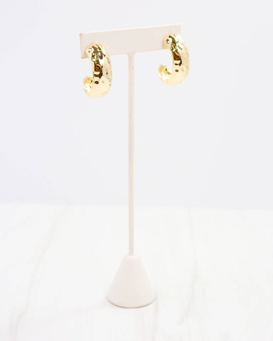 Jessica Hammered Hoop