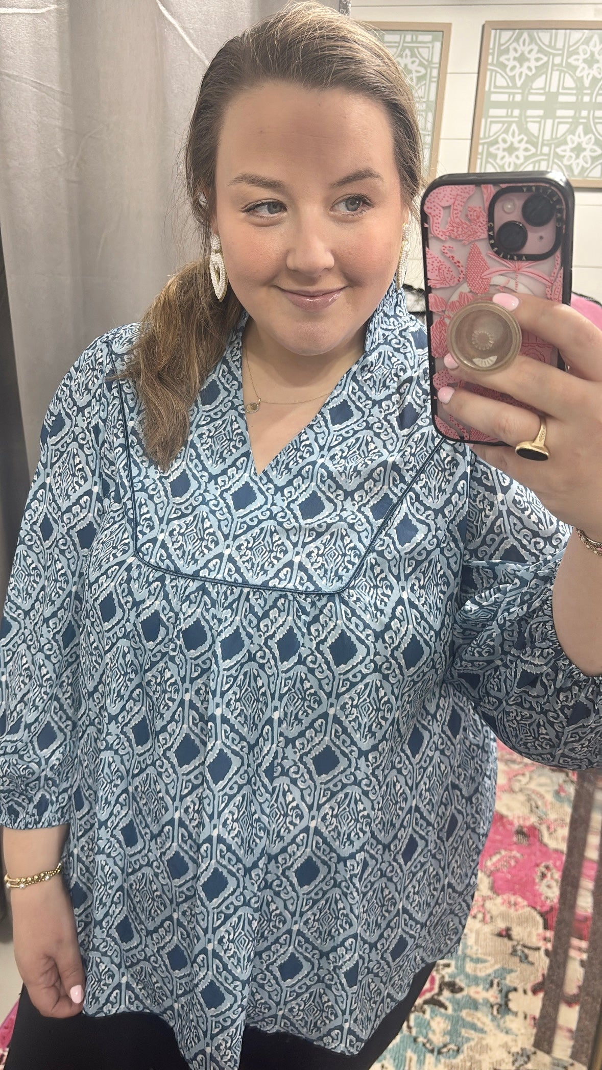 Winter Blues, Blouse Top!